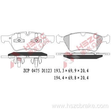 FMSI D1123 ceramic brake pad for Mercedes-Benz